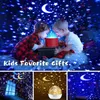 Фамбовые оттенки Bluetooth Starry Sky Night Light Planet Magic Proctor Universe светодиодная лампа красочная вращающаяся мигая Star Kids Baby Great Gift 230418