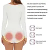 Vita pancia Shaper senza cuciture manica lunga perizoma body Shapewear alta compressione Fajas controllo del corpo girocollo tuta Top 231117