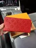 2022 Fashion flowers designer zipper wallets luxurys Men Women leather bags High Quality Classic Letters coin Purse Original Box Plaid card holder M60171B1