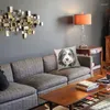 Oreiller mode merveilleux colley barbu chien jeter couverture décoration personnalisé carré Animal de compagnie 45x45cm pour canapé