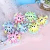 5 Inch Fidget partys Toys Convex Eye Luminous Hedgehog Multi-Head Octopus Glowings hed sea urchin. LED glowing ball toy that can be thrown freely on the finger