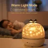 Lampes Shades Music Projecteur Night Light avec BT haut-parleur Univers chargé Univers étoilé Sky Rotation LED LAMPE COLORFULFUR CLOSHING ENFANT BABY Gift 230418