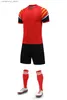 Samlingsbara barn Personlig fotbollströja Set Custom Polyester Soccer Uniform Breatab Football Training Wear för män Q231118