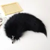 40 cm 16 "Real Fox Fur Tail Plug Anal-Butt Vuxen Sweet Love Games Party Cosplay Toys