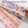 Scrapbook Notebook Doppia bobina Fogli sciolti a doppia faccia 40 pagine A5 / A4 Rilascio di carta Rifornimenti di cancelleria per diari fai-da-te