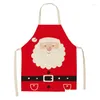 Julekorationer 2022 Förkläde Kök levererar Santa Ornament Decoration for Home Navidad Year Gifts Kerst Drop Delivery Garden DH9SJ