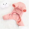 Dog Apparel Classic Warm Dog Apparel Puppy Pet Cat Clothes Jacket Coat Winter Fashion Soft For Small Dogs Drop Delivery Home Garden Pe Dh5I3