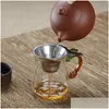 Outils de thé de café Filtres en acier inoxydable Outil Filtre fin spécial pour théière Ensemble de thés ménagers Accessoires Drop Deliver Dhgarden Dhs2Q