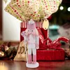 Décorations de Noël 5 pièces décorations de noël rose enfants casse-noisette soldat poupée pendentifs en bois année ornements pour Navidad arbre de noël suspendu 231117