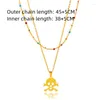 Ketens schedel hanglang ketting voor vrouwen mannen mode cross chain grunge sieraden gothic gothic accessoires choker vrouwelijk feest geschenk