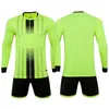 Ao ar livre camisetas 1 conjunto personalizado camisa de futebol homens meninos roupas de futebol definir manga longa uniforme de futebol adulto goleiro esporte terno crianças tracksuit 231117