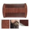 Party Favor Natural Sandalwood Double Sided Beard Brush Portable Wood Close Tooth Comb Household Hair Combs 3 Colors Drop De Dhgarden Dhcv6
