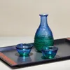 Fiaschetta Art Fiaschetta in vetro creativo Set fatta a mano in stile giapponese per uso domestico Sake Pot Light Luxury Flasque Alcool Forniture da tavola