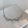 Hänge halsband mode metall oregelbundet vattendropp form hänge hip hop chokers halsband för kvinnor klavikel trendig goth uttalande smycken z0417