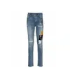 Herren-Jeans, Herren-Designer-Hosen, Beine, offene Gabel, enge Capris, Denim-Hose, Fleece hinzufügen, verdicken, warme Schlankheits-Jeans, Markenstoff, Dh56V