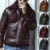 Herrjackor män Autumn Winter Thicken Warm Loose Fake Päls Outwear Hip Hop Vintage Coat Male Teen Teen Casual Jacket S5XL 231118