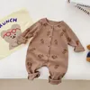 Rompers Spring Cute Animal Print Born niemowlę Romper Romper Fashion Fashion Cartoon Boitut For Baby Boy Ubrania 230418