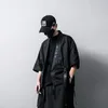 Męskie kurtki kurtki mężczyźni Summer for Hip Hop Jacker Otwarty ścieg cienki płaszcz Wstążki Japońskie luźne wiatraka streetwearmen's Męskie