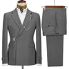 Men's Suits Blazers 2 Pieces Men's Business Suits Regular Fit Notch Lapel Prom Tuxedos For Wedding BlazerPants 231117