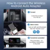 2023 CarLinkit Android Auto bezprzewodowy adapter Smart AI Box Plug and Play Bluetooth Wi -Fi Auto Connect do przewodowych samochodów z systemem Android Auto