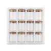 Storage Bottles 12 Pieces Jar Clear Sealed Organizer Food Canisters Tank Kitchen For Candy Kitchens Counter Cookie