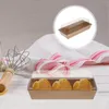 Present Wrap 10 PCS Sandwich Paper Containers Cupcakes Boxes Clear Bakery Box Bread Loaf Container Roll Cake Pastry