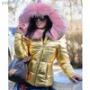 Parkas femininas para baixo 2023 novo capuz cor sólida pele com capuz jaqueta outono inverno nova mulher algodão acolchoado para baixo curto parka casaco jaqueta moda casuall231118