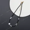 Nouveau perles perles brin collier ras du cou femmes chaîne collier charme coquille étoile coloré fait à la main Femme bijoux Boho accessoires mode bijouxcollier boho