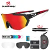 Skibril QUESHARK Womens Polarisatie 3 Lens Set Fiets Zonnebril Sport MTB Bril Rijden Road QE42 231117