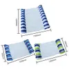 Opblaasbare drijvers Tubes PVC Water Hangmat Recliner Stripe Mesh Opblaasbaar zwevende bed Air Matras Zeer Ringring Pool Party Lounge Bed 230418