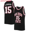 Kawhi Leonard Tony Gwynn San Diego State Aztecs Basketball Jersey Jalen McDaniels Malachi Flynn Jaedon Ledee Matt Bradley Nathan Mensah Custom Sdsu NCAA