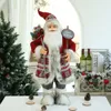 Dekoracje świąteczne 45/30 cm duże Święty Mikołaj Claus Babcia Bożego Narodzenia Lalka Choinka Ozdoba Navidad Dekor Decor Noel Dift Dekor 231117