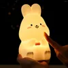 Veilleuses LED lumière USB rechargeable mignon réglable lampe douce table pour lire salle de bain cuisine enfant en bas âge