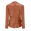 Manteaux en Faux cuir pour femmes, vestes de Moto et de motard pour femmes, veste à manches longues printemps-automne 230418