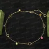 Trapani colorati Ornamento Collane con ciondolo Anello cavo femminile Braccialetti semplici Collane carine per feste da viaggio