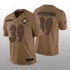 8 Kenny Pickett 90 T.J.Watt Pittsburgh''steelers''heren dames jeugd 39 Minkah Fitzpatrick 77 Jones 2023 Salute to Service Limited voetbalshirt Wallace