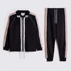 새로운 도착 망 여자 tracksuit sweatsuit 고품질 편지 패턴 인쇄 트랙 땀 정장 망 재킷 스포츠웨어 XS-3XL