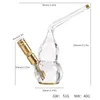 Smoking Pipe Transparent cut tobacco filter water tobacco bottle