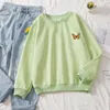 Sweat à capuche femme feuille morte papillon printemps 2023 Harajuku Vintage pour filles rue Hip Hop sweat femmes lâche Style Pastel à capuche