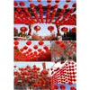 زخرفة الحفلات العام الجديد عيد الميلاد مقاوم للماء الفوانيس الورقية الصينية الحمراء للاختراق في الهواء الطلق مهرجان مهرجان الفانوس ZA4921 إسقاط DRILD DHXJF
