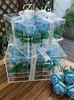 Blue Roses Bouquet Building Blocks Compatible with Lego DIY Gifts Ins Style Hög utseende presentförpackning för flickors bästa vänner Alla hjärtans dag