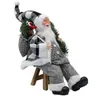 Christmas Decorations Sitting Chef Doll Xmas Year Gift Christmas Tree Decor Decoration Gray 231117