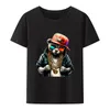 T-shirts pour hommes Cute Bear Of Wealth Y2k T-shirts en coton Hipster Cool à manches courtes Nouveauté Vêtements pour hommes Camisetas Koszulki Roupas Masculinas