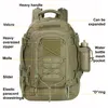 Mochila 60l Men Milhas Táticas Militares Molle Molle Caminhada Bolsa de escalada ao ar livre Sacos esportivos à prova d'água Camping Hunting Rucksack 230418