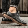 Dress Shoes Men Handmade Loafers Brogue Casual Echt lederen vrachtwerk Laarzen Business Sneakers 231117