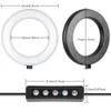 Flash Heads 6 pollici RGB Ring Light Influencer Lampada Marquee Mini LED Desktop Treppiede 16CM USB Video Trasmissione live Trucco P ography 231117