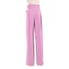 Stage Wear Fall Ballroom Dance Pantaloni per Lady Pink Latin Practice Costume Tap Outfit Abiti firmati JL2205