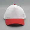 Sublimazione Blanks Berretto da baseball Cappello a trasferimento termico Stampa a caldo Cappelli bianchi Personalizza Cappellini per bambini A02