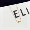 Colliers pendentifs Collier Arc de Triomphe européen américain nouvelle chaîne de pull femme lumière luxe senior sens chaîne de clavicule collier celies lettres correctes