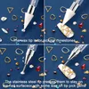 Dotting Tools 50pcs/set Dual-ended Rhinestone Picker Dotting Pen Bulk Wholesale Crystals Gems Picker Wax Pen Pencil Nail Art Decoration Tools 231117